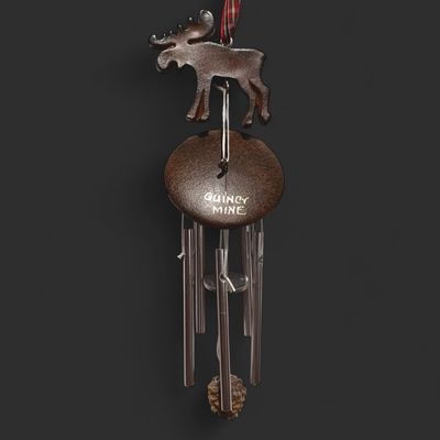 Resin Ornament Moose Windchime
