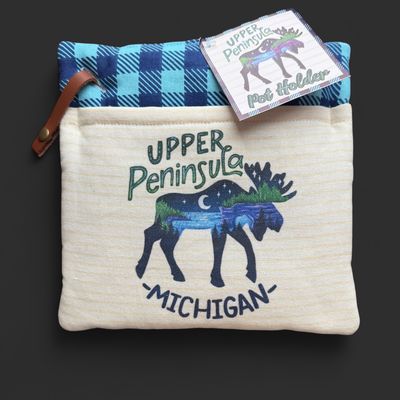 Upper Peninsula Moose Pot Holder