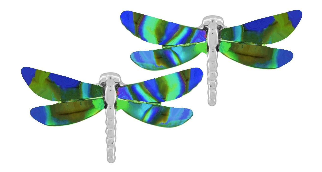 Earrings - Dragonfly with Mother of Pearl WME 005