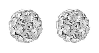 Earrings - Sterling Silver CZ Balls