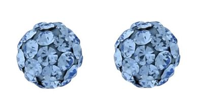 Earrings - Sterling Silver Sapphire Balls