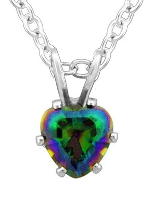 Pendant - Mystic Zirconia Heart