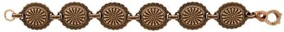 Copper Link Bracelet - Medallions