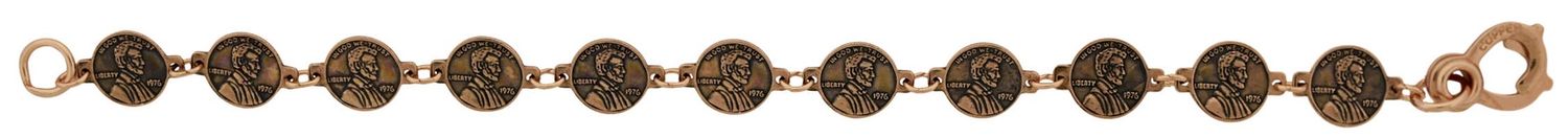 Copper Link Penny Bracelet