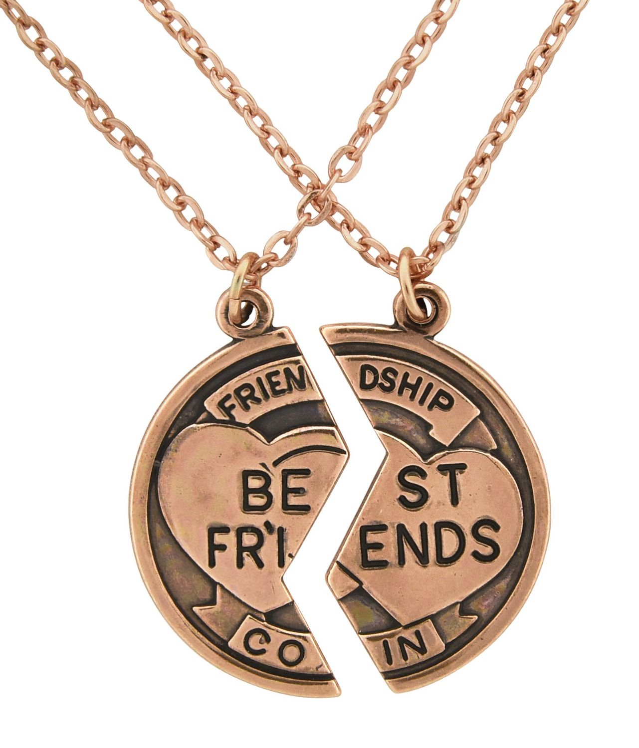 Copper Pendant - Best Friends