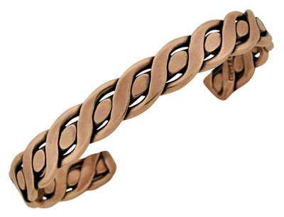 Copper Cuff Braided Small