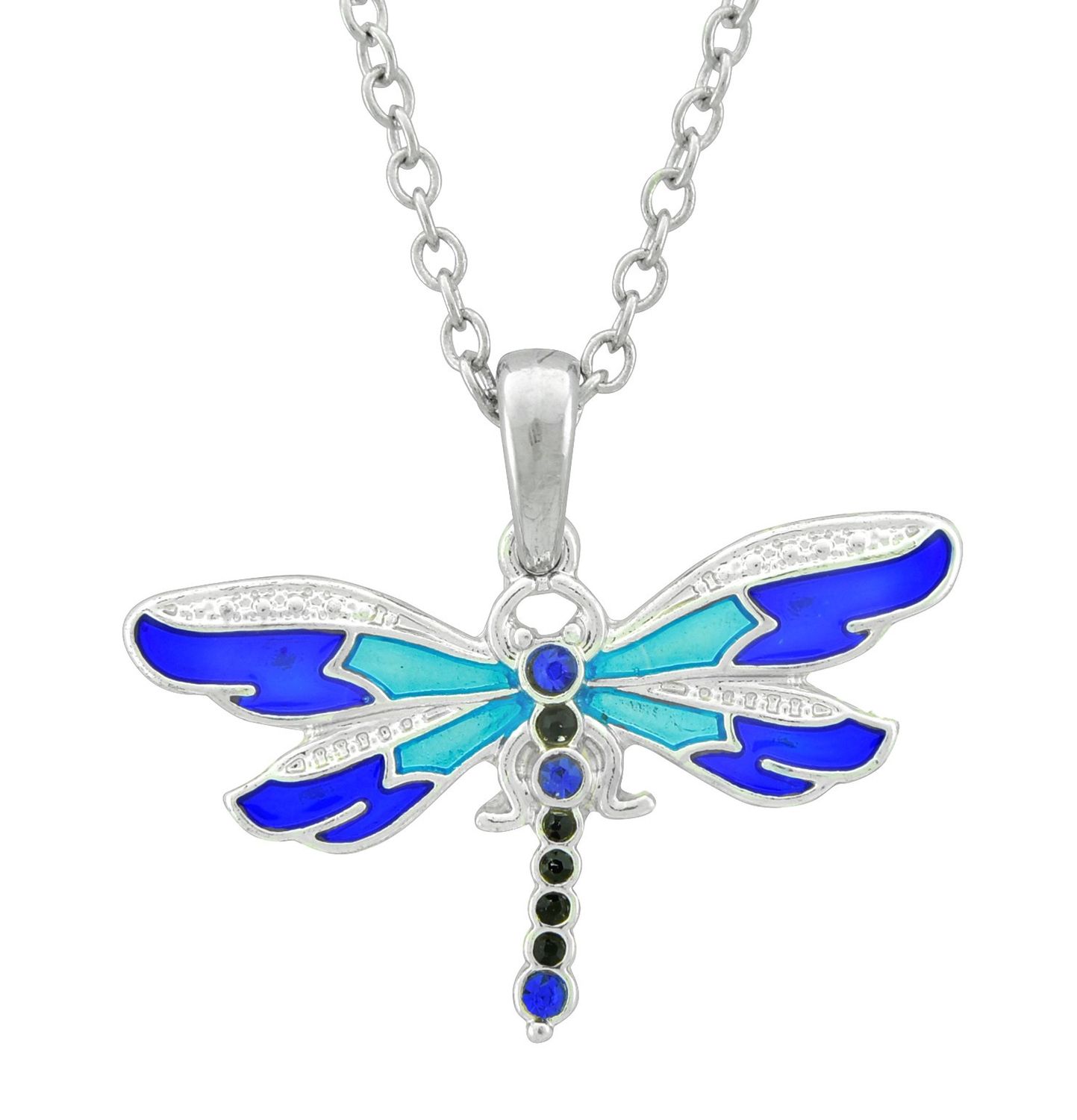 Blue Dragonfly Choker Necklace