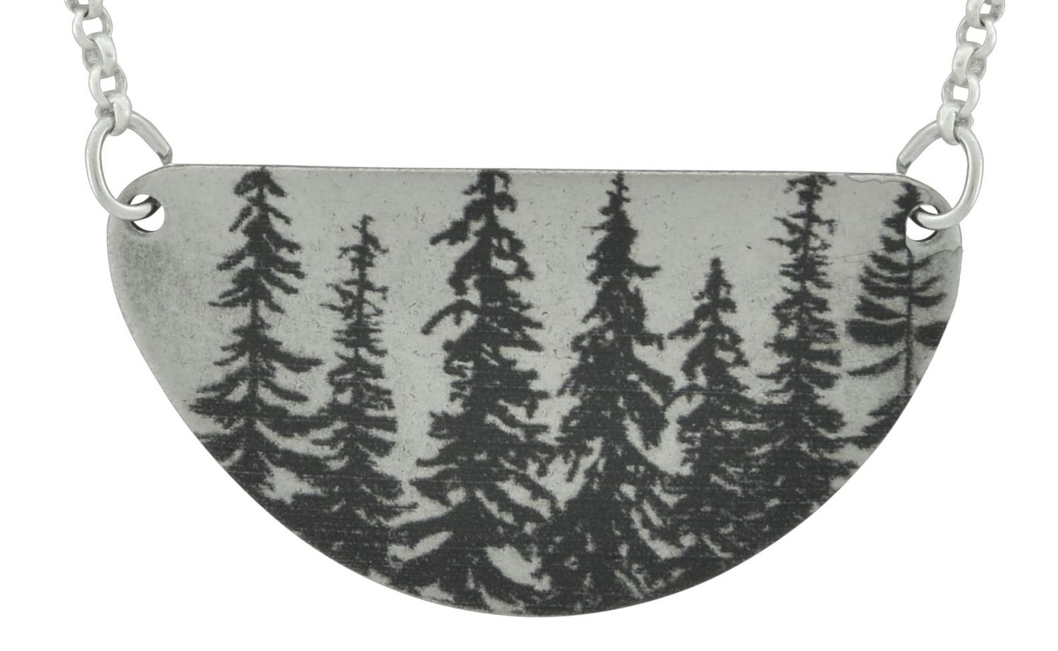Emma & Ivy Pend Black Trees on Grey