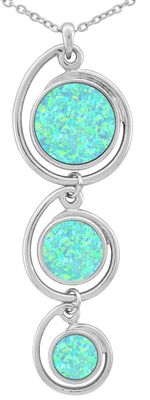 Pendant- 3 Circles with Mystic Waters