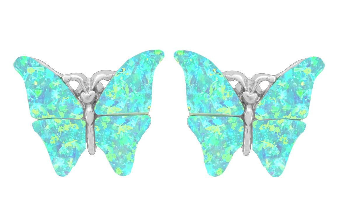 Earring- Butterfly W/ Mystic Waters