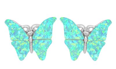 Earring- Butterfly W/ Mystic Waters