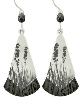 Earrings - Dangling Silver Pendulm