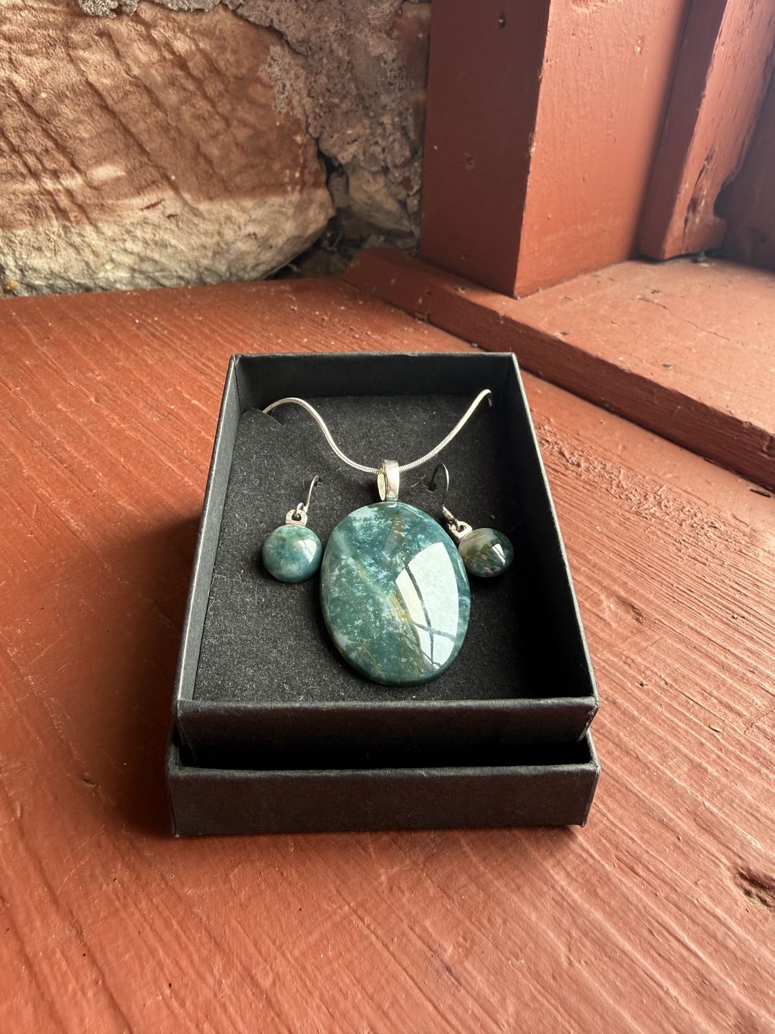 Gem Stone Jewelry Set, Colour: Turquoise