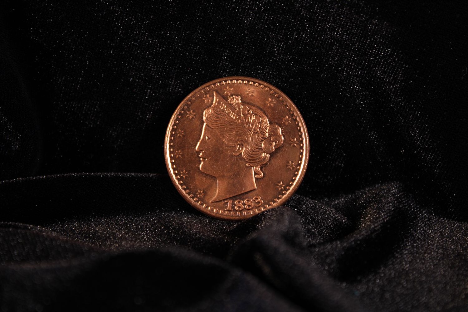1883 Liberty Head Nickel Copper Coin