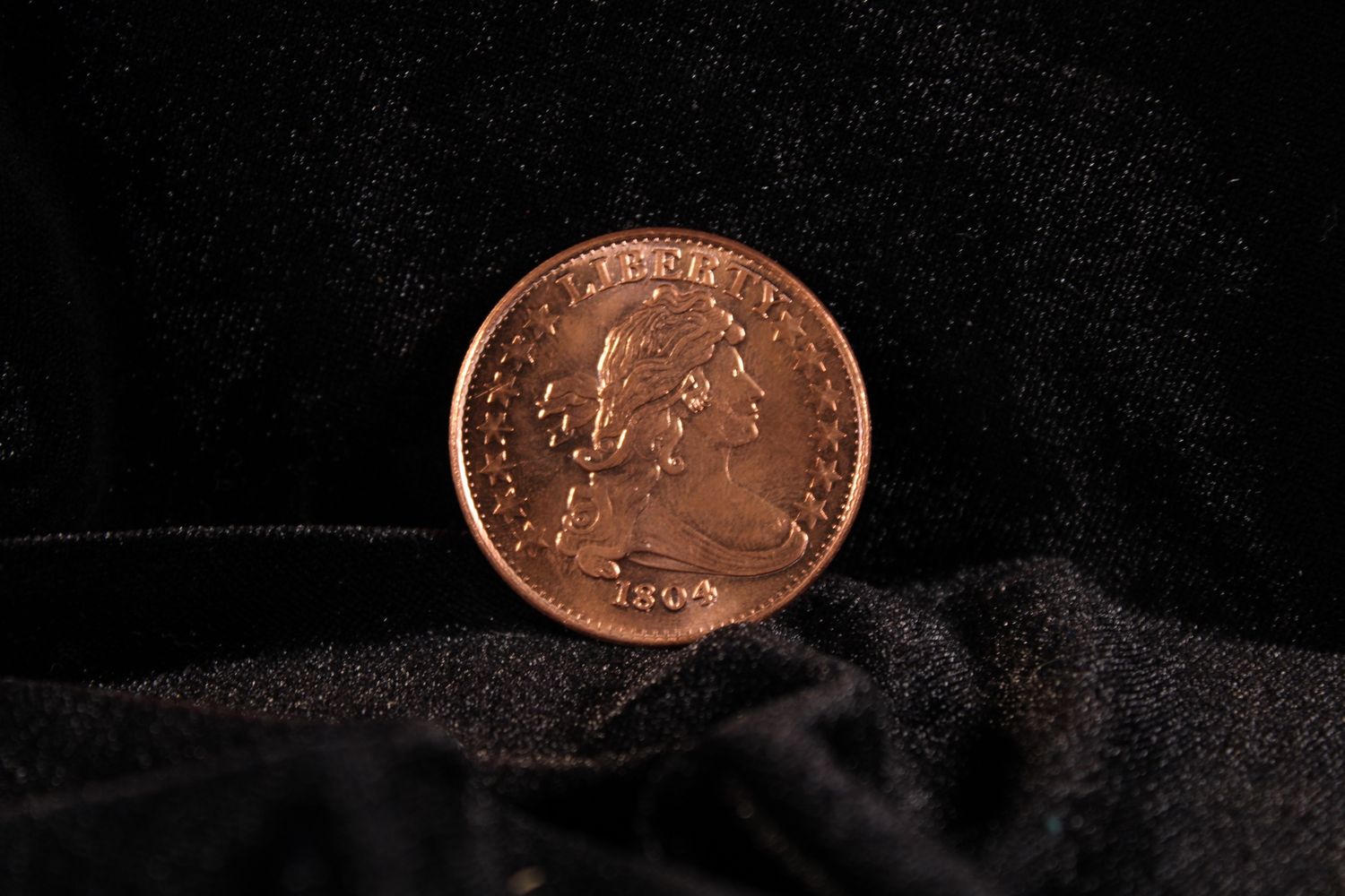 1804 Bowed Liberty Dollar Copper Coin