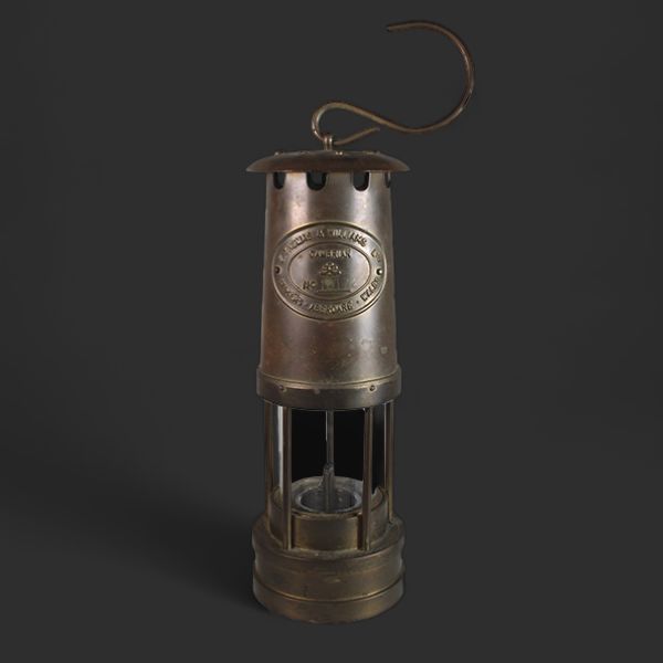 Miner's Hanging Oil Lamp