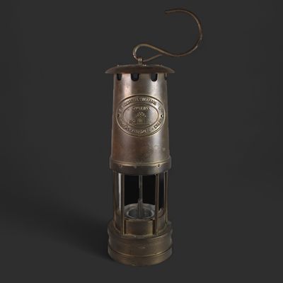 Miner's Hanging Oil Lamp