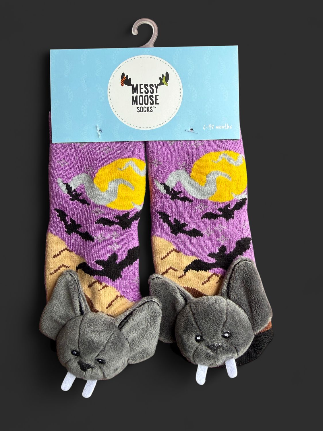 Bat Toddler Socks