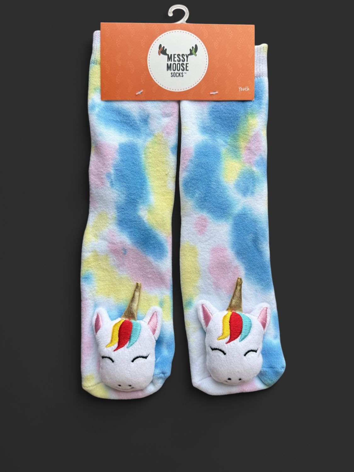 Tie Dye Unicorn Youth Socks