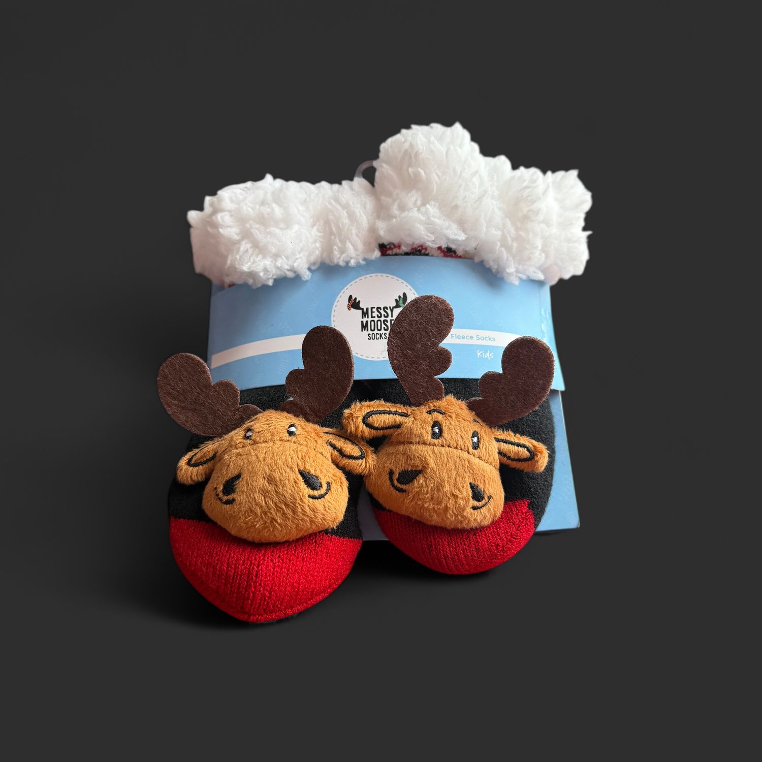 Reindeer Slipper Socks, Size: Toddler