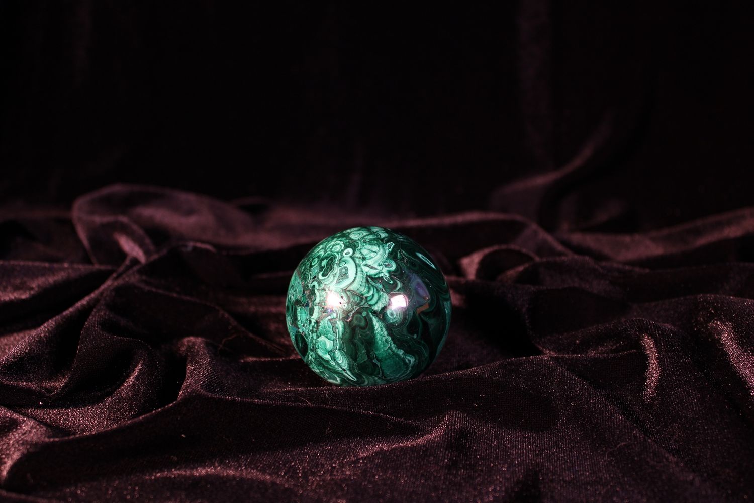 Malachite Sphere Medium