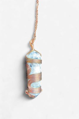 Copper Wire Wrapped Pendant 2