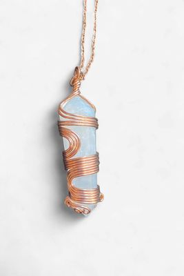 Copper Wire Wraped Pendant 1