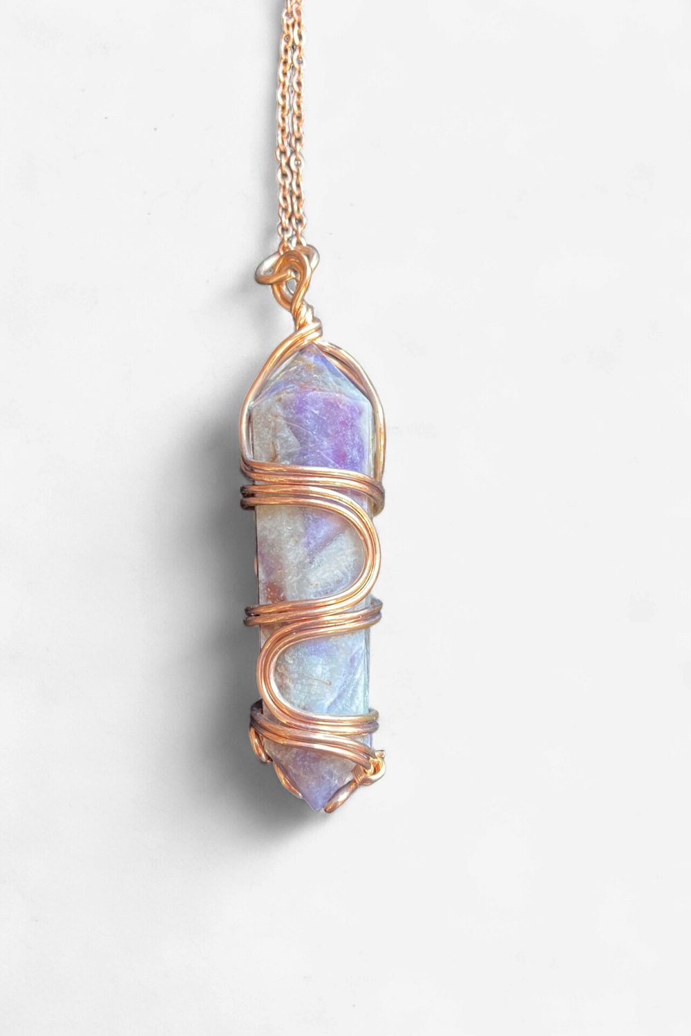 Copper Wire Wrapped Pendant 5