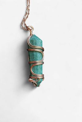 Copper Wire Wrapped Pendant 6