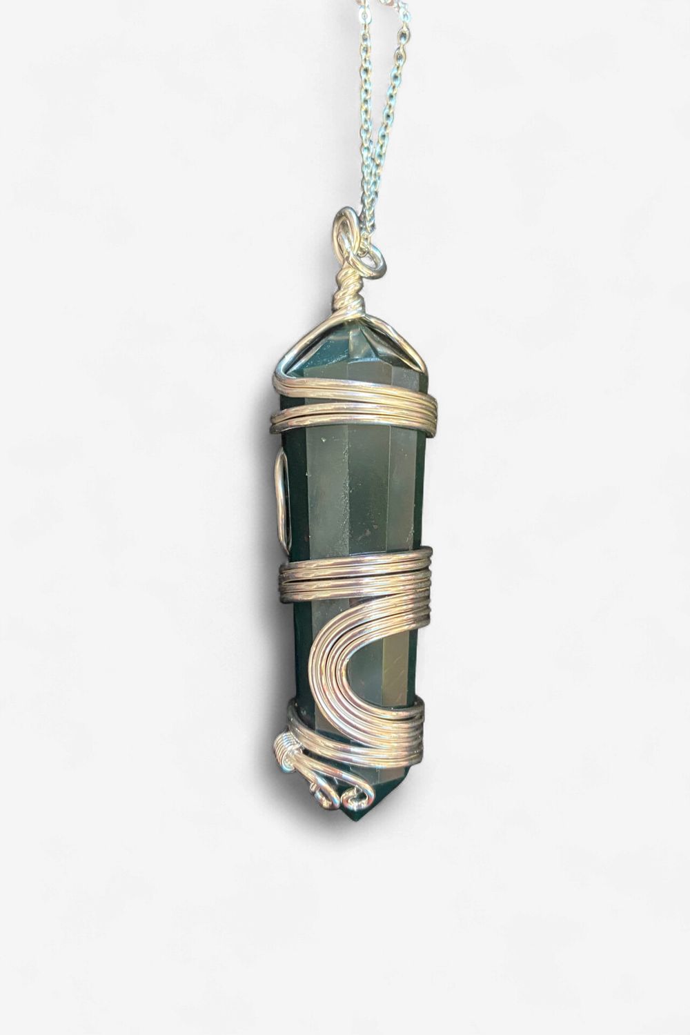 Silver Wire Wrapped Pendant 1