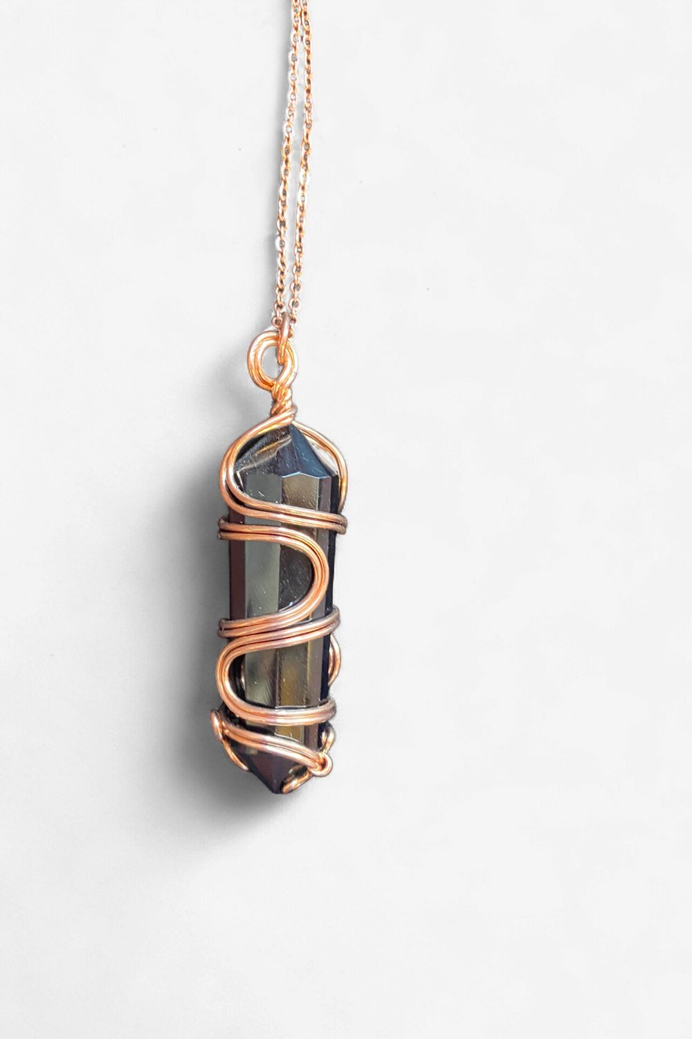 Copper Wire Wrapped Pendant 3
