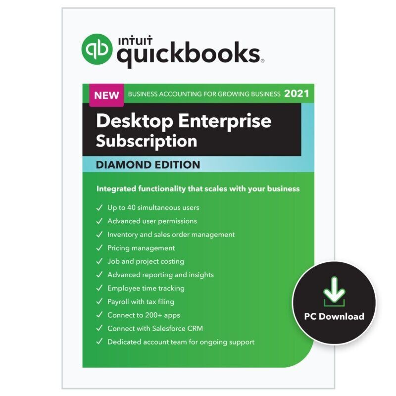 QuickBooks Enterprise 2021 - Non Subscription Version