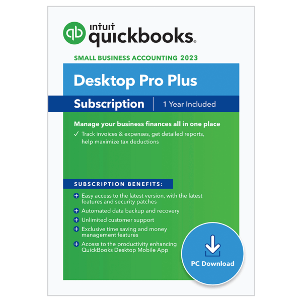 QuickBooks Pro Plus 2023 - 1 Year Subscription
