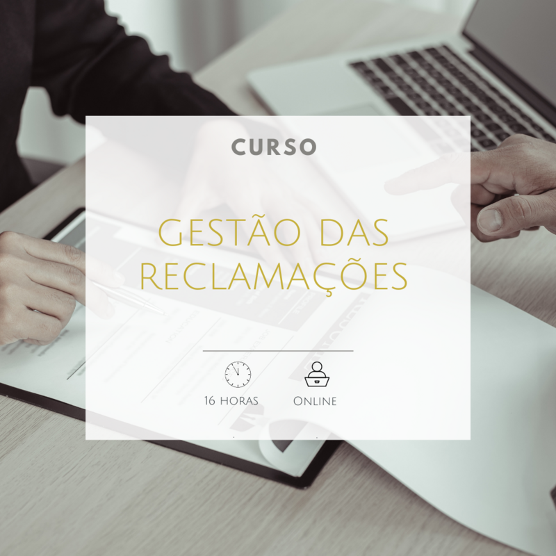 Curso de Gestão das Reclamações
