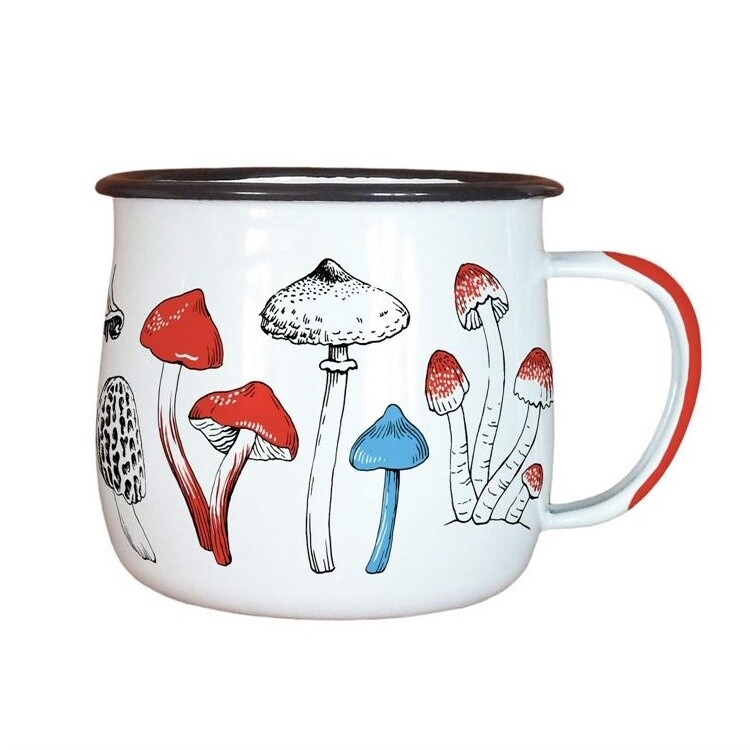 Native Flora &amp; Fauna Enamel Mug
