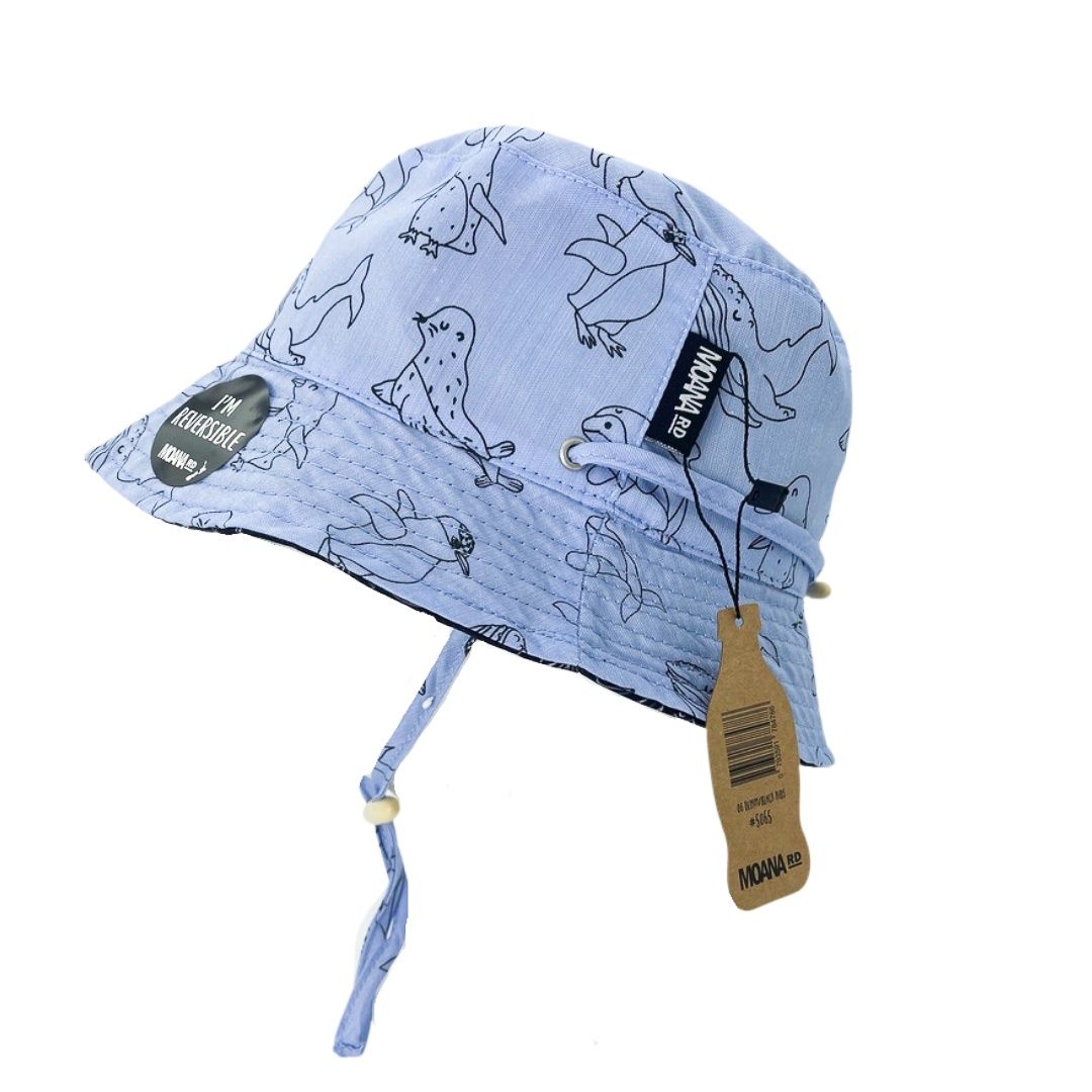 Bucket Hat - Kids' Reversible, Design: Denim