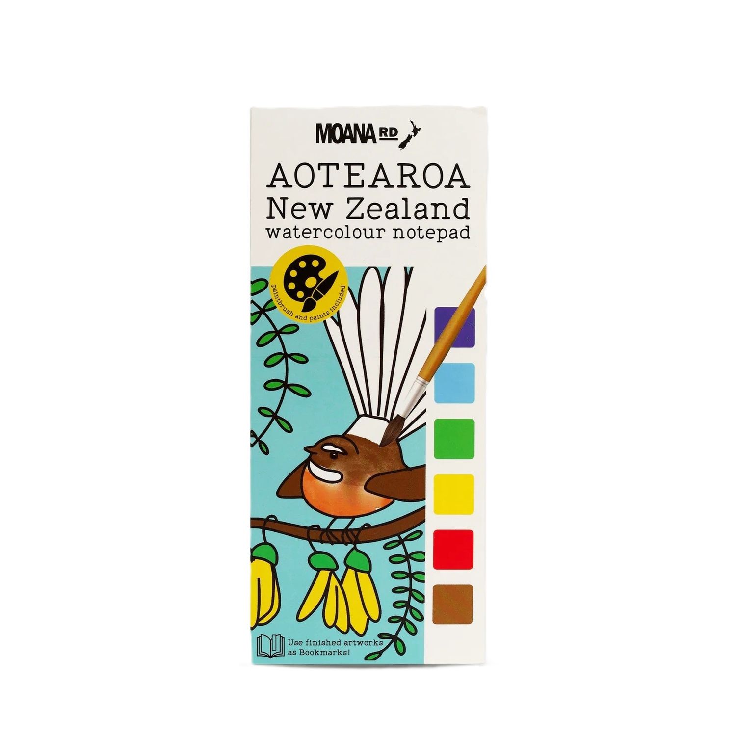 Aotearoa Watercolour Notepad, Design: New Zealand