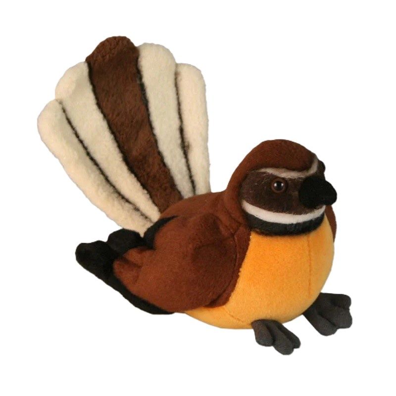 Pīwakawaka Fantail Soft Toy With Sound
