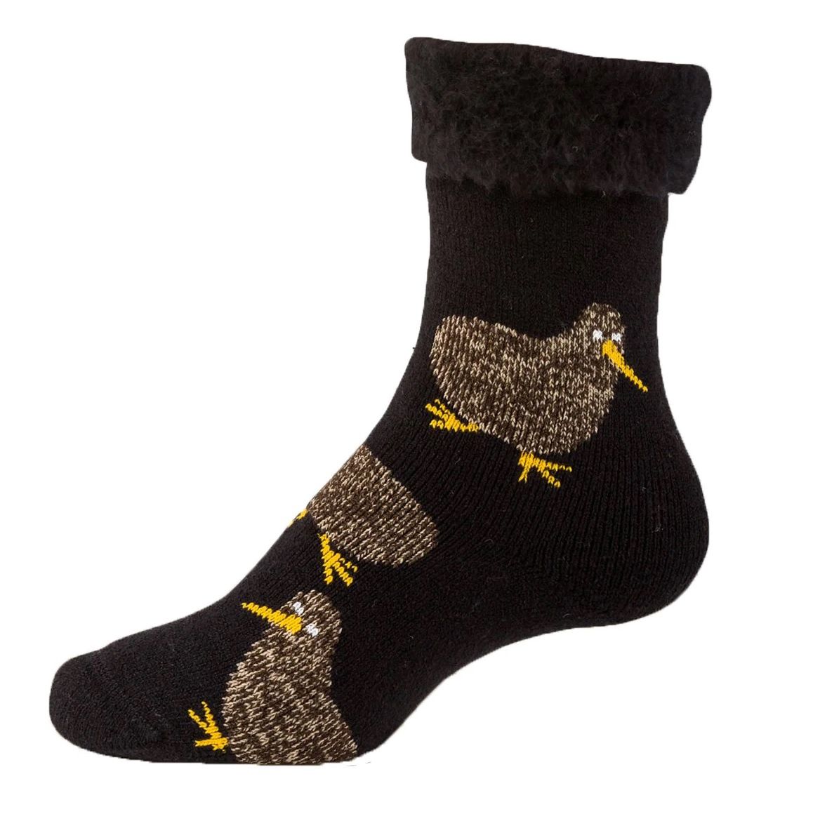 Kiwi Bed Socks, Colour: Black