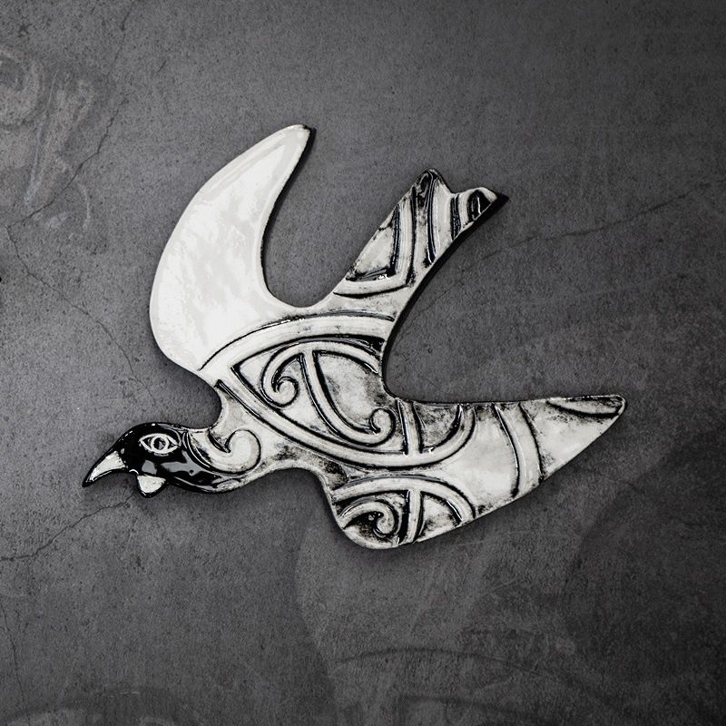 Borrowed Earth Bird Wall Art, Design: Kowhaiwhai Tūī