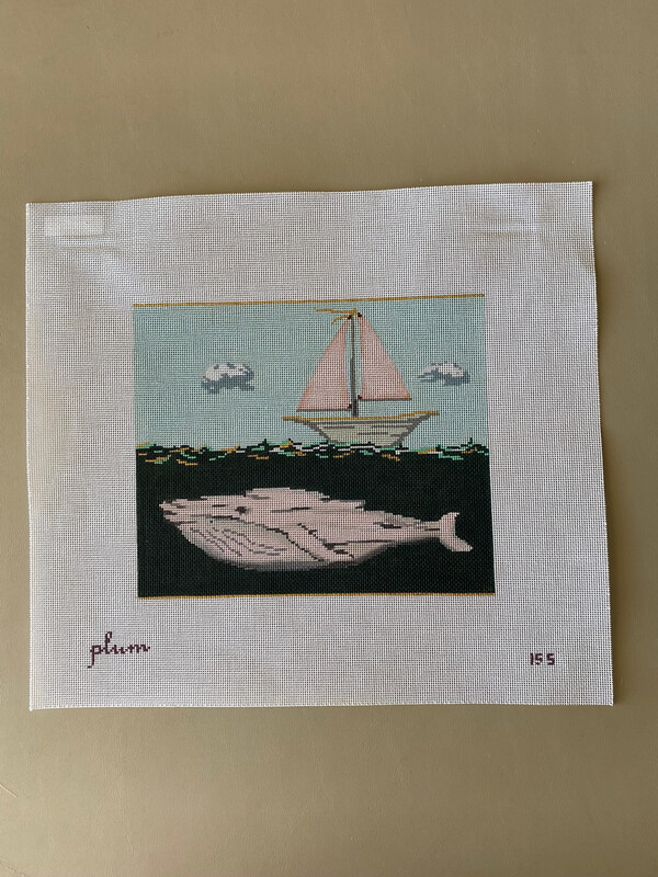 Pink Whale and Sailboat - PLUM 155