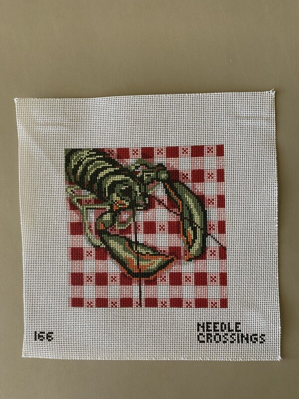 Lobster on Table Cloth - NC 166 - 13 mesh