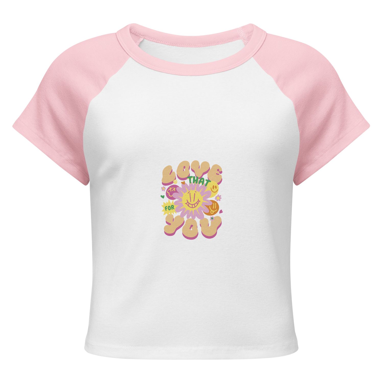Women’s micro rib raglan baby tee