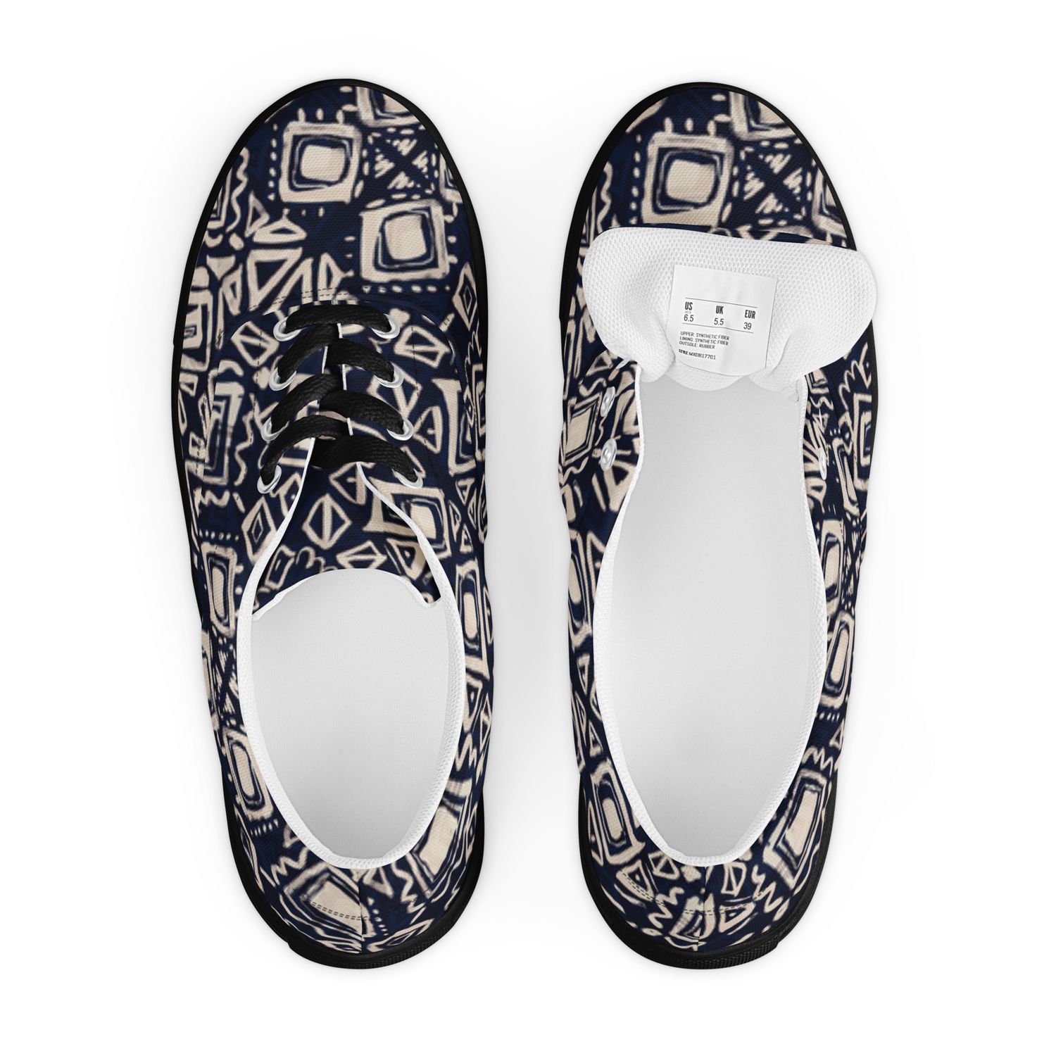 Men’s lace-up canvas shoes