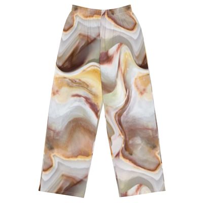 All-over print unisex wide-leg pants