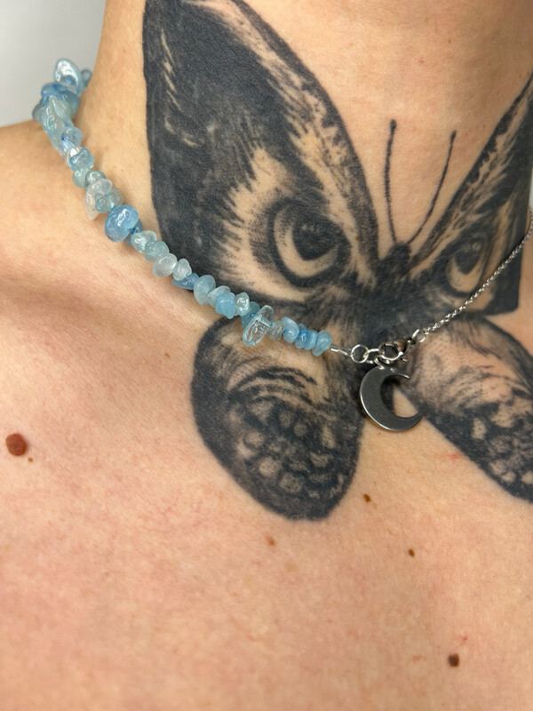 Collier Lunea Aigue Marine