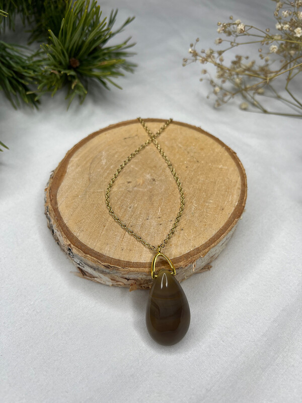 Collier Hera Agate Botsawana