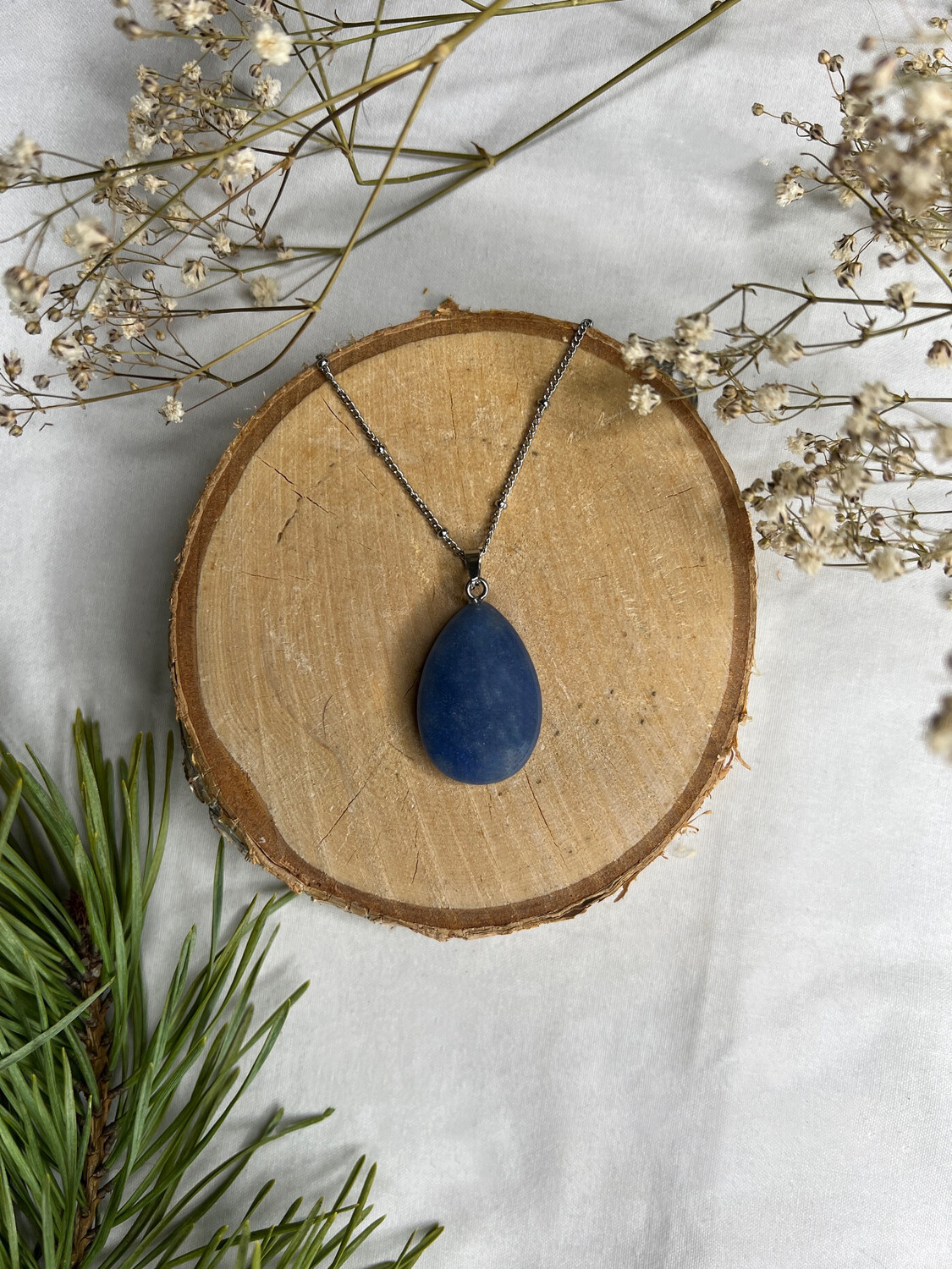 Pendentif Aventurine Bleu