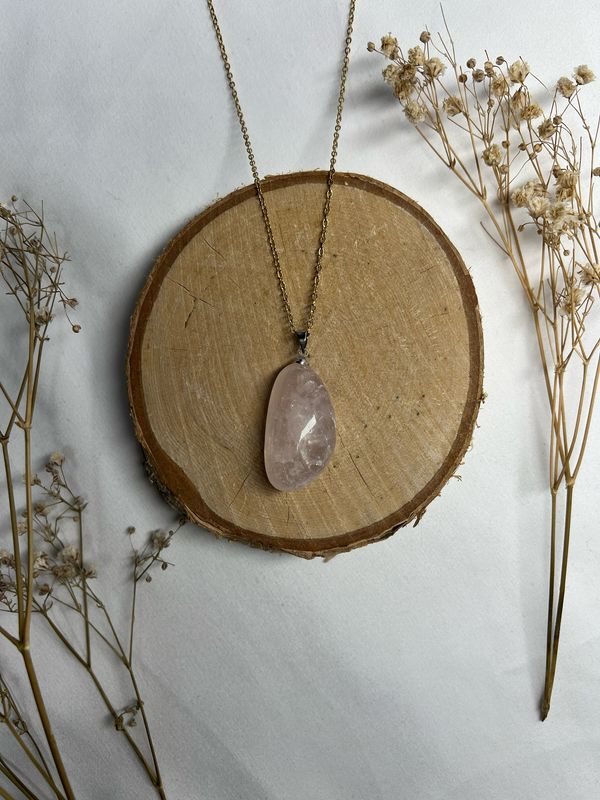 Pendentif Quartz rose