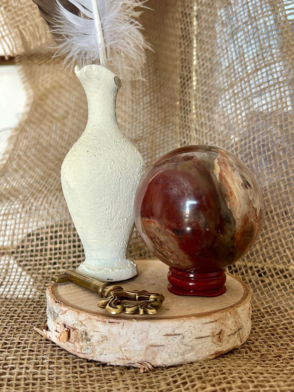 Sphere Bois Fossile